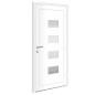 Porta Ingresso Bianca 100x210 cm in Alluminio e PVC Porta Ingresso Bianca 100x210 cm in Alluminio e PVC