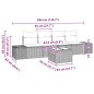 vidaXL Set Divano da Giardino 5 Pezzi con Cuscini Beige in Polyrattan