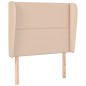 Testiera ad Orecchio Cappuccino 103x23x118/128 cm in Similpelle
