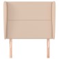 Testiera ad Orecchio Cappuccino 103x23x118/128 cm in Similpelle