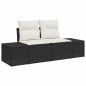 vidaXL Set di divani da giardino 8 pezzi vitaXL in rattan sintetico nero con cuscini. vidaXL Set di divani da giardino 8 pezzi vitaXL in rattan sintetico nero con cuscini.