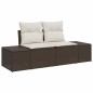 vidaXL Set Giardino 9 Pezzi con Cuscini Marroni in Rattan Sintetico vidaXL Set Giardino 9 Pezzi con Cuscini Marroni in Rattan Sintetico