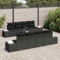 vidaXL Divano 6 pcs Nero 294 x 62 x 69 cm polyrattan vidaXL Divano 6 pcs Nero 294 x 62 x 69 cm polyrattan