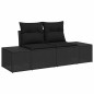 vidaXL Divano 6 pcs Nero 294 x 62 x 69 cm polyrattan vidaXL Divano 6 pcs Nero 294 x 62 x 69 cm polyrattan