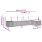 vidaXL Set di Divani da Giardino 5 Pezzi con Cuscini Grigi in Rattan Plastico vidaXL Set di Divani da Giardino 5 Pezzi con Cuscini Grigi in Rattan Plastico