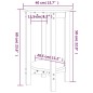 Tavolino da Salotto Bianco Ø 40x60 cm in Legno Massello di Pino Tavolino da Salotto Bianco Ø 40x60 cm in Legno Massello di Pino