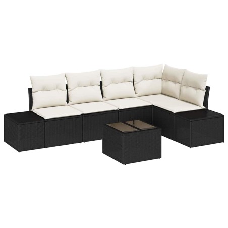 vidaXL Set Giardino 5 Pezzi con Cuscini Marroni in Rattan Sintetico