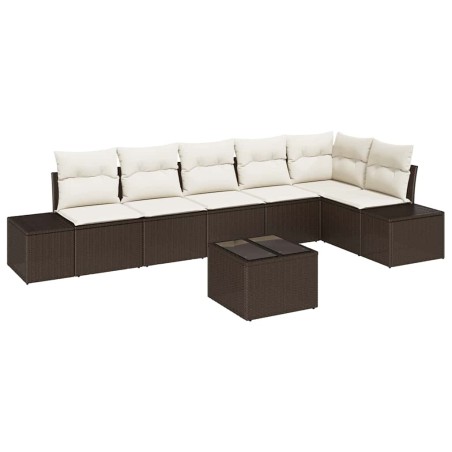 vidaXL Set di divani da giardino 6 pezzi con cuscini grigi in polyrattan