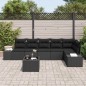 vidaXL Set Divano da Giardino da 7 Pezzi con Cuscini Beige Polyrattan vidaXL Set Divano da Giardino da 7 Pezzi con Cuscini Beige Polyrattan