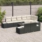vidaXL Set di divani da giardino a 8 pezzi con cuscini Rattan Polyrattan marrone