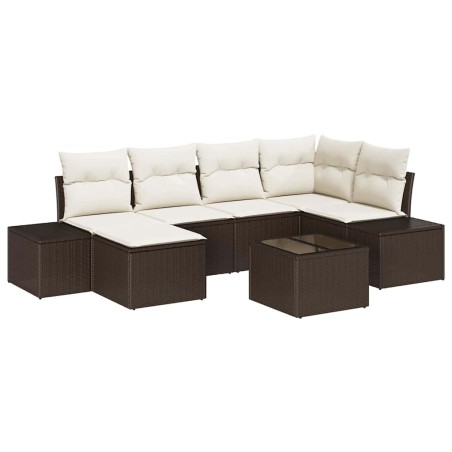 vidaXL Set da giardino 6 pezzi con cuscini grigio in Polyrattan