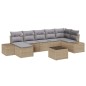 vidaXL Set Divano da Giardino 8 Pezzi con Cuscini in Polyrattan Nero
