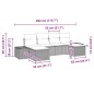 vidaXL Set Divano Giardino 6 Pezzi con Cuscini Grigio Polyrattan