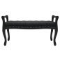 Panca Nera 110x45x60 cm in Velluto