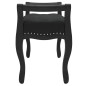 Panca Nera 110x45x60 cm in Velluto