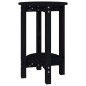 Tavolino da Salotto Nero Ø 40x60 cm in Legno Massello di Pino Tavolino da Salotto Nero Ø 40x60 cm in Legno Massello di Pino