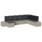 vidaXL Set da Giardino 8 Pezzi con Cuscini - Grigio Chiaro in Rattan Sintetico