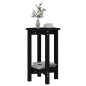 Tavolino da Salotto Nero Ø 40x60 cm in Legno Massello di Pino Tavolino da Salotto Nero Ø 40x60 cm in Legno Massello di Pino