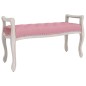 vidaXL Panca Rosa 110x45x60 cm in Velluto vidaXL Panca Rosa 110x45x60 cm in Velluto