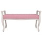 vidaXL Panca Rosa 110x45x60 cm in Velluto vidaXL Panca Rosa 110x45x60 cm in Velluto