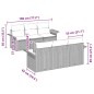 vidaXL Set da giardino 7 pezzi in rattan grigio con cuscini vitaXL vidaXL Set da giardino 7 pezzi in rattan grigio con cuscini vitaXL