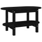 Tavolino da Salotto Nero 80x45x45 cm in Legno Massello di Pino Tavolino da Salotto Nero 80x45x45 cm in Legno Massello di Pino