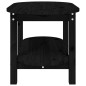 Tavolino da Salotto Nero 80x45x45 cm in Legno Massello di Pino Tavolino da Salotto Nero 80x45x45 cm in Legno Massello di Pino