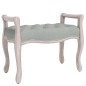 Panca Grigio Chiaro 80x45x60 cm in Velluto