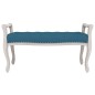 Panca Blu 110x45x60 cm in Velluto Panca Blu 110x45x60 cm in Velluto