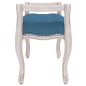 Panca Blu 110x45x60 cm in Velluto Panca Blu 110x45x60 cm in Velluto