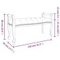 Panca Blu 110x45x60 cm in Velluto Panca Blu 110x45x60 cm in Velluto