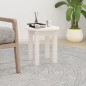 Tavolino da Salotto Bianco Ø 35x35 cm in Legno Massello di Pino Tavolino da Salotto Bianco Ø 35x35 cm in Legno Massello di Pino