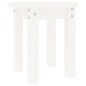 Tavolino da Salotto Bianco Ø 35x35 cm in Legno Massello di Pino Tavolino da Salotto Bianco Ø 35x35 cm in Legno Massello di Pino