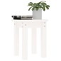 Tavolino da Salotto Bianco Ø 35x35 cm in Legno Massello di Pino Tavolino da Salotto Bianco Ø 35x35 cm in Legno Massello di Pino
