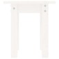 Tavolino da Salotto Bianco Ø 35x35 cm in Legno Massello di Pino Tavolino da Salotto Bianco Ø 35x35 cm in Legno Massello di Pino