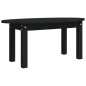 Tavolino da Salotto Nero 80x40x35 cm in Legno Massello di Pino Tavolino da Salotto Nero 80x40x35 cm in Legno Massello di Pino