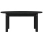 Tavolino da Salotto Nero 80x40x35 cm in Legno Massello di Pino Tavolino da Salotto Nero 80x40x35 cm in Legno Massello di Pino