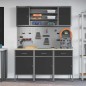 Set da lavoro VidaXL 7 pezzi in acciaio nero