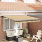 vidaXL Tenda da sole manuale retrattile a strisce multicolore 350x250 cm