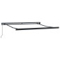 vidaXL Tenda da sole manuale retrattile a strisce multicolore 350x250 cm