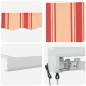 vidaXL Tenda da sole retrattile automatica gialla e arancione 400x300 cm