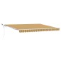 vidaXL Tenda Retrattile Automatica con Striscia LED Multicolore, 400 x 350 cm
