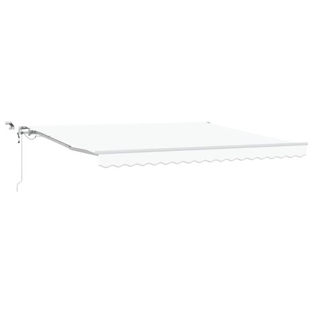 vidaXL Tenda Retrattile Automatica con LED Bianca 400x350 cm
