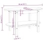 vidaXL Tavolino da Salotto Bianco 80x45x45cm in Legno Massello di Pino vidaXL Tavolino da Salotto Bianco 80x45x45cm in Legno Massello di Pino