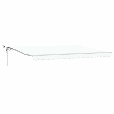 vidaXL Tenda da sole automatica e retrattile con LED bianchi da 450 x 300 cm