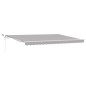 vidaXL Tenda Retrattile Automatizzata con Luce LED Grigia Chiara - 450 x 300 cm