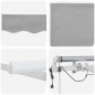 vidaXL Tenda Retrattile Automatizzata con Luce LED Grigia Chiara - 450 x 300 cm
