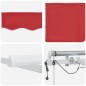 vidaXL Tenda Retrattile Automatica con LED Rossa 450x300 cm