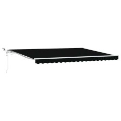 vidaXL Tenda Retrattile Automatica con LED Nera 450x350 cm