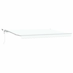 vidaXL Tenda da sole automatica retrattile con LED bianca 450 x 350 cm
